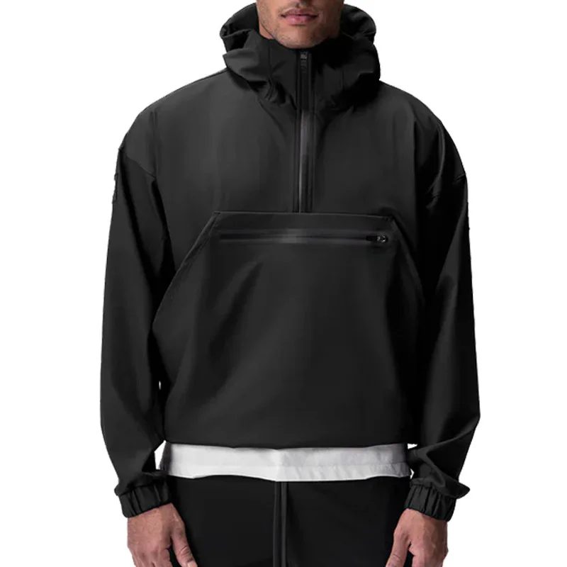 Running Gear Jacket - Men Zipper Hoodie Running Hooded Sweatshirt