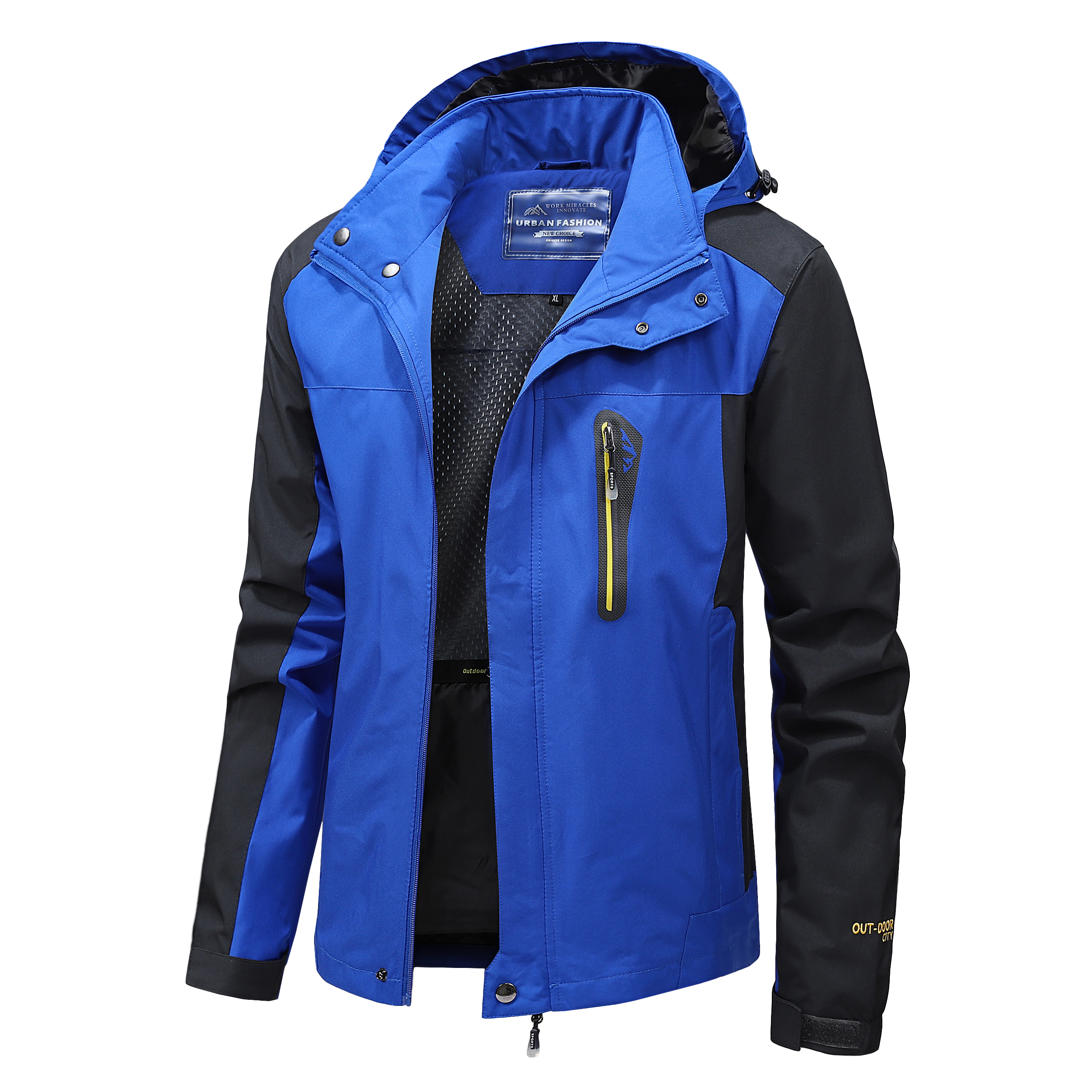 Running Gear Jacket - Men's Waterproof Hiking Jacket Large Size