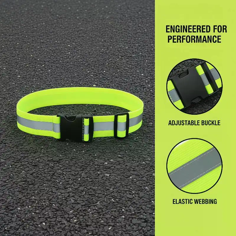 Running Visibility Gear - Adjustable Elastic Reflective Belts For Running