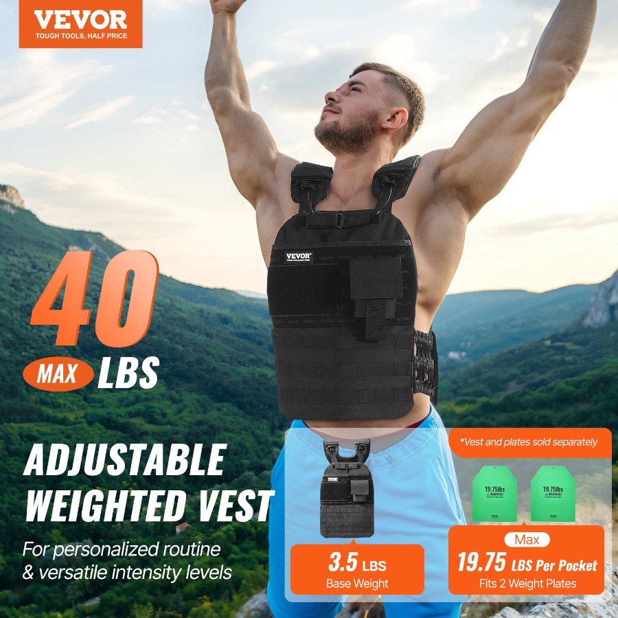 40lb Adjustable Weighted Vest  - Running Gear Jacket avis et prix
