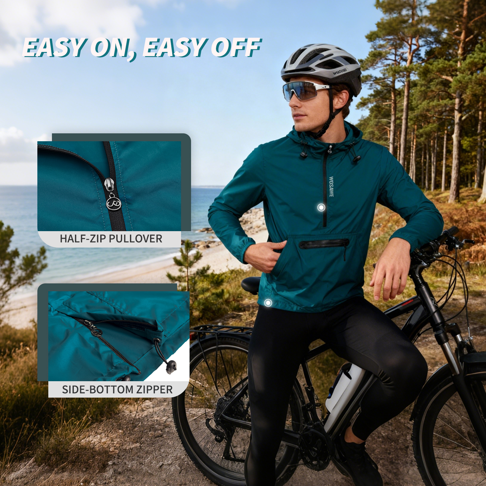 WOSAWE Winproof Running Jacket - Running Gear Jacket avis et prix