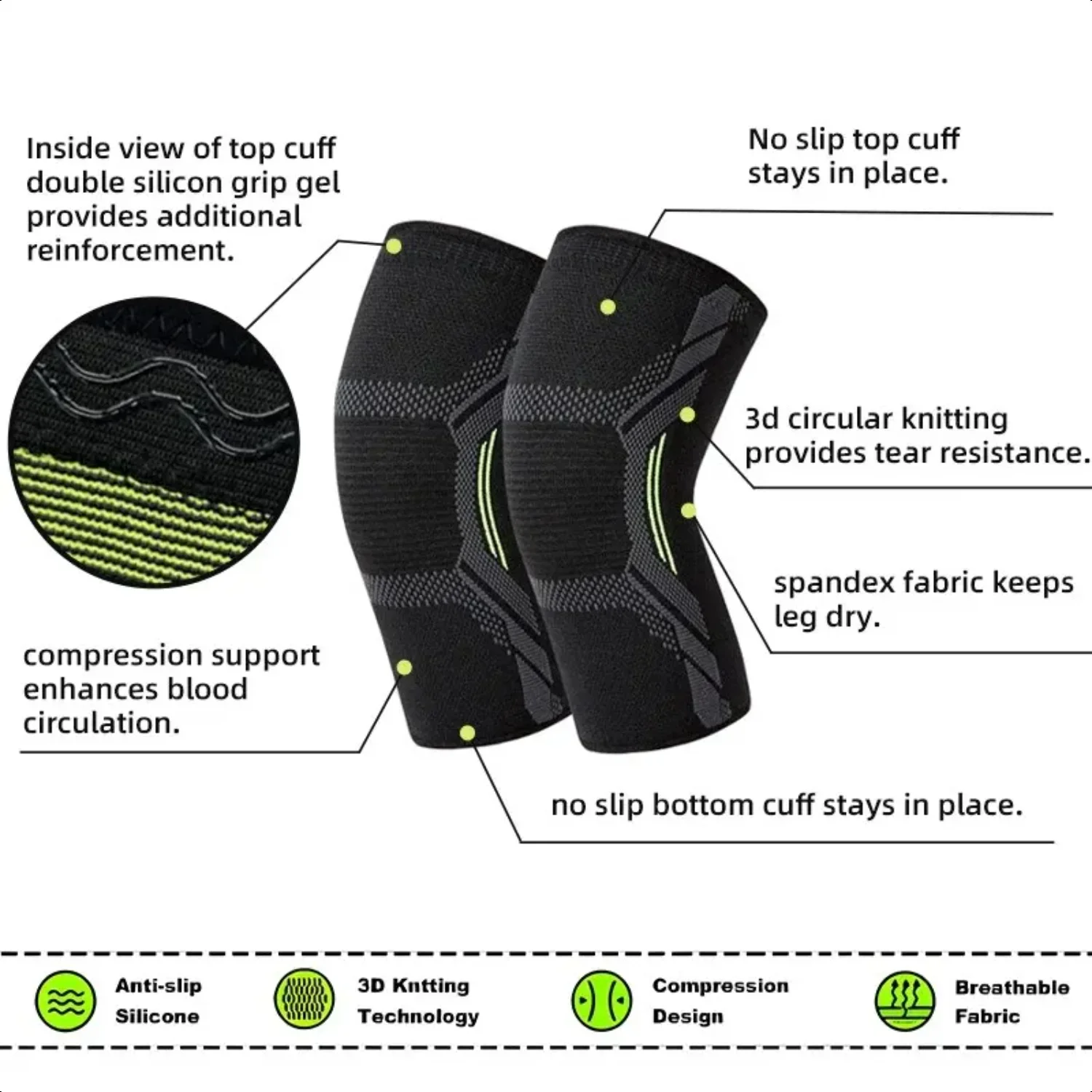 Single Knitted Nylon Sports Kn - Running Gear In The Cold avis et prix