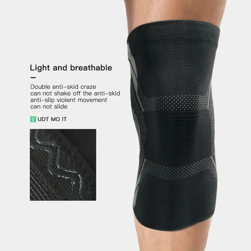1Pc Knitted Nylon Sports Knee  - Running Gear In The Cold avis et prix
