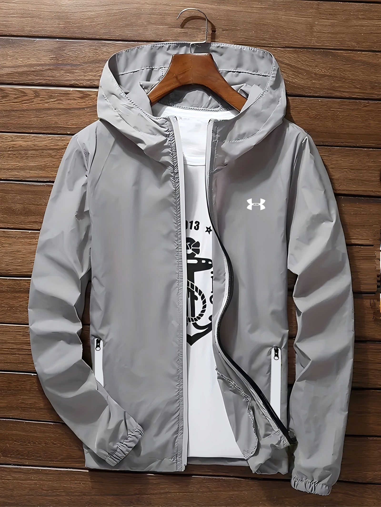 Mens Hooded Windbreaker Jacket - Running Gear Jacket avis et prix