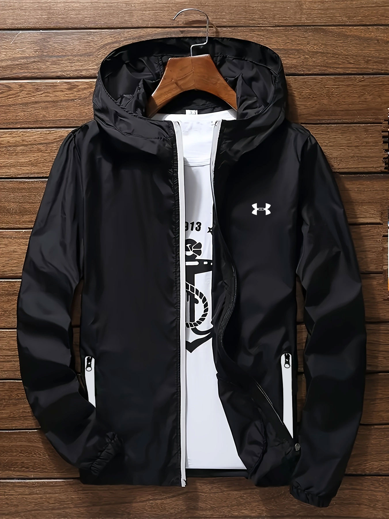 Mens Hooded Windbreaker Jacket - Running Gear Jacket avis et prix
