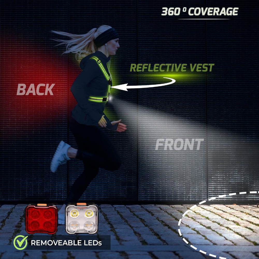 Running Light Vest for Night W - Running Visibility Gear avis et prix