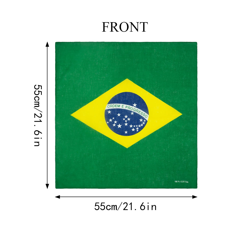 100% Cotton Flag of Brazil Ban - Running Gear Satisfy avis et prix