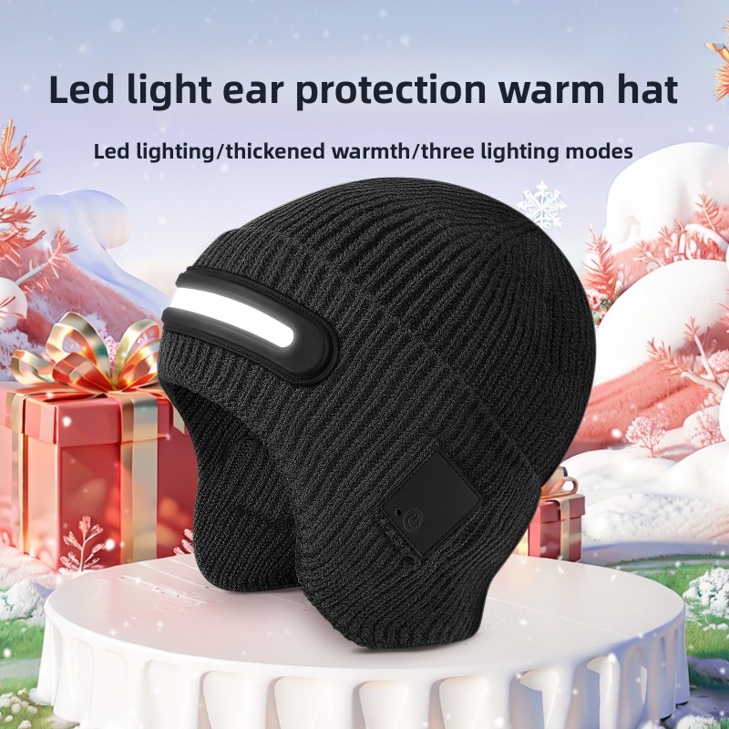 LED Headlamp Winter Hat Outdoo - Running Gear In The Cold avis et prix