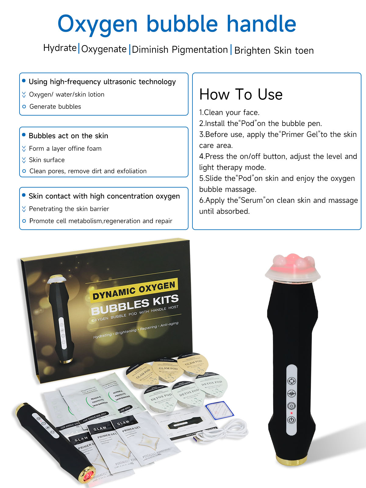 NEWGAGA Facial CO2 Oxygen Bubb - Energy Gel Pack avis et prix