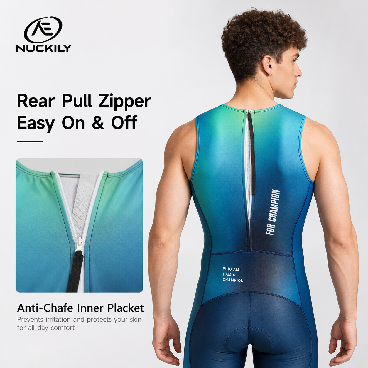 NUCKILY Triathlon Suit Sleevel - Running Gear Satisfy avis et prix