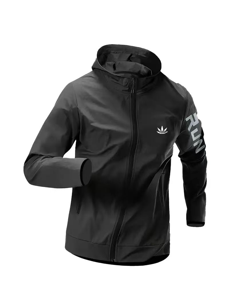 Mens Run Hooded Windbreaker Ja - Running Gear Jacket avis et prix