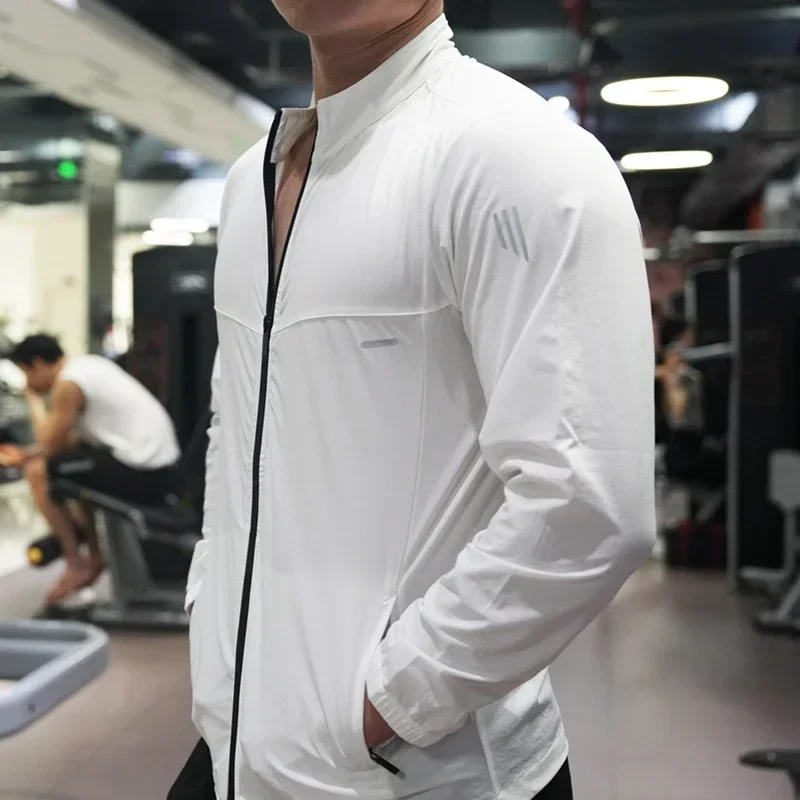Ice Silk Thin Shirts Tops Spor - Running Gear Jacket avis et prix