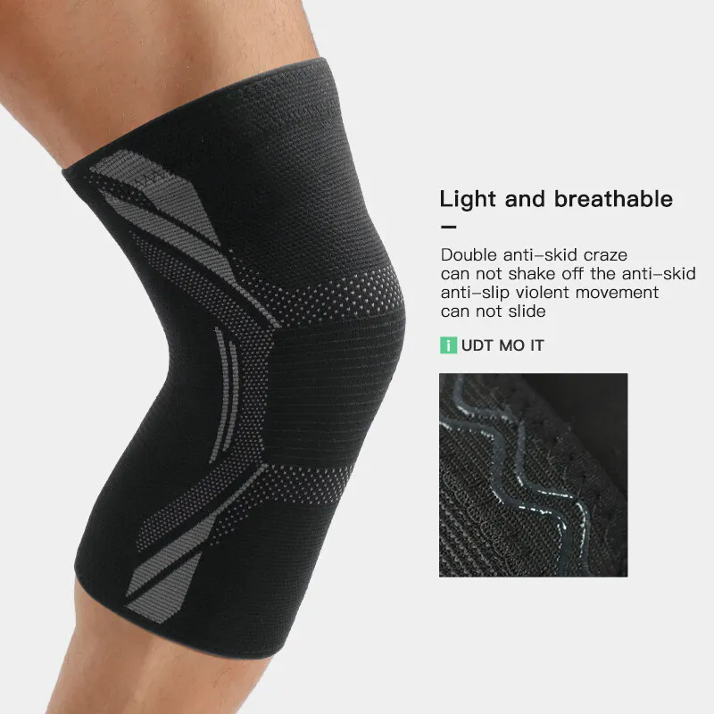 1Pc Knitted Nylon Sports Knee  - Running Gear In The Cold avis et prix