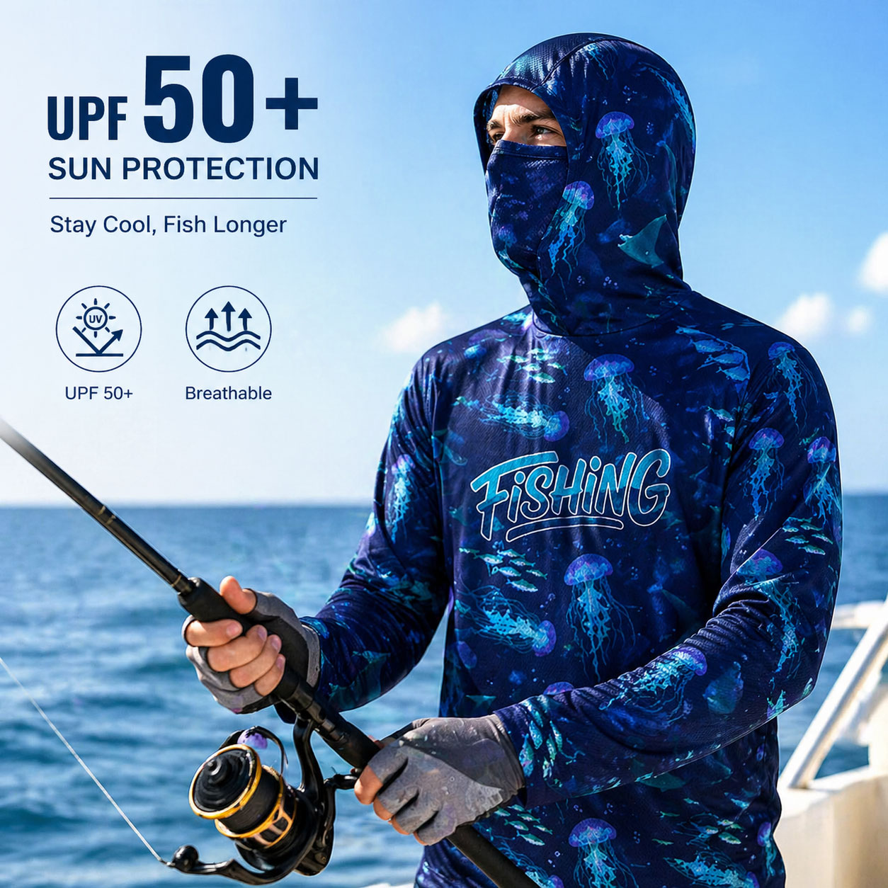 Fishing Hood Riding Tops Wear  - Running Gear Satisfy avis et prix