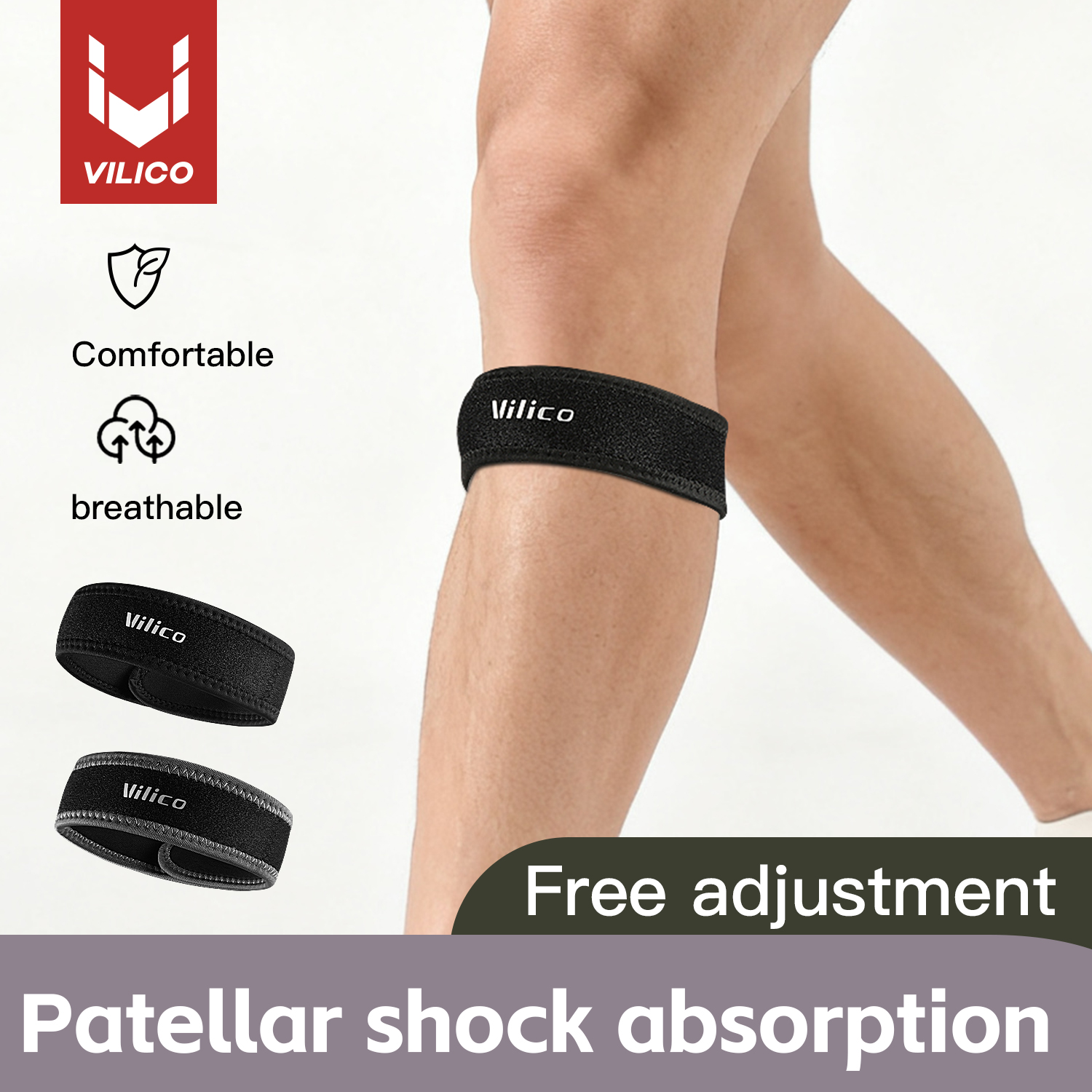 1PC Patella Kneecap Band Silic - Running Gear Satisfy avis et prix