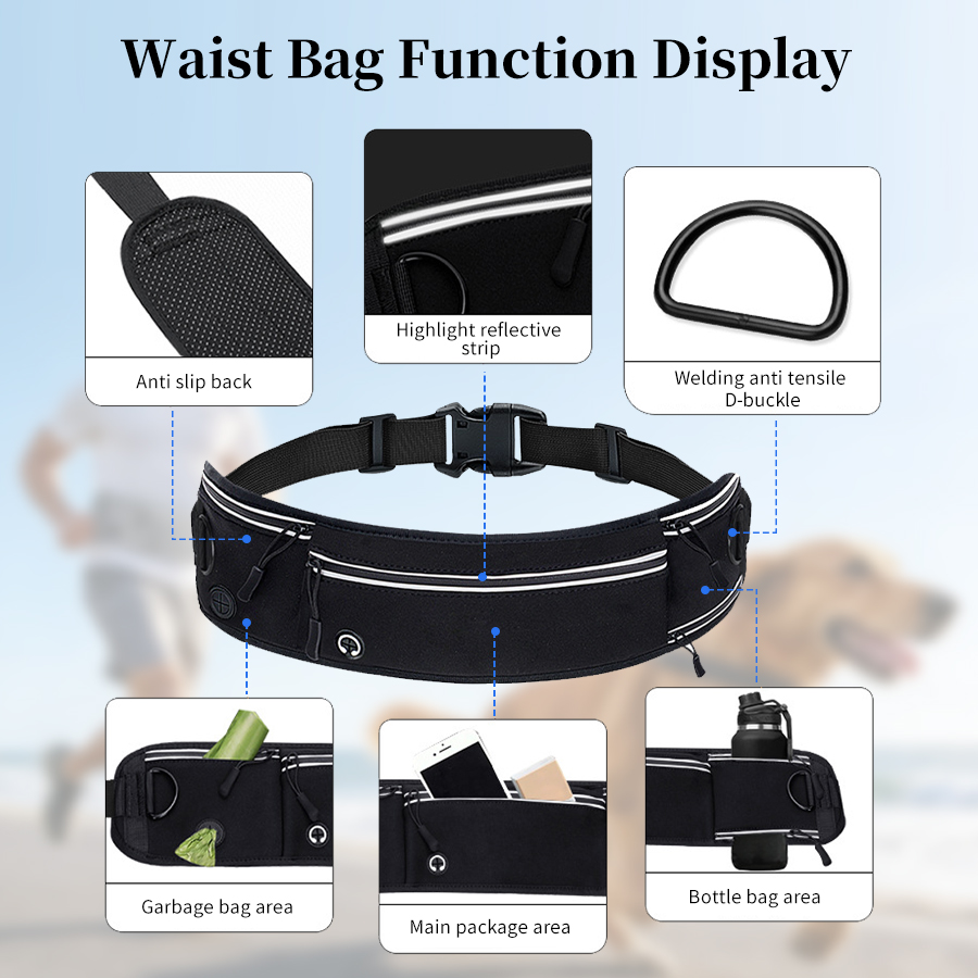 Foldable Reflective Dog Leash  - Running Gear Holder avis et prix