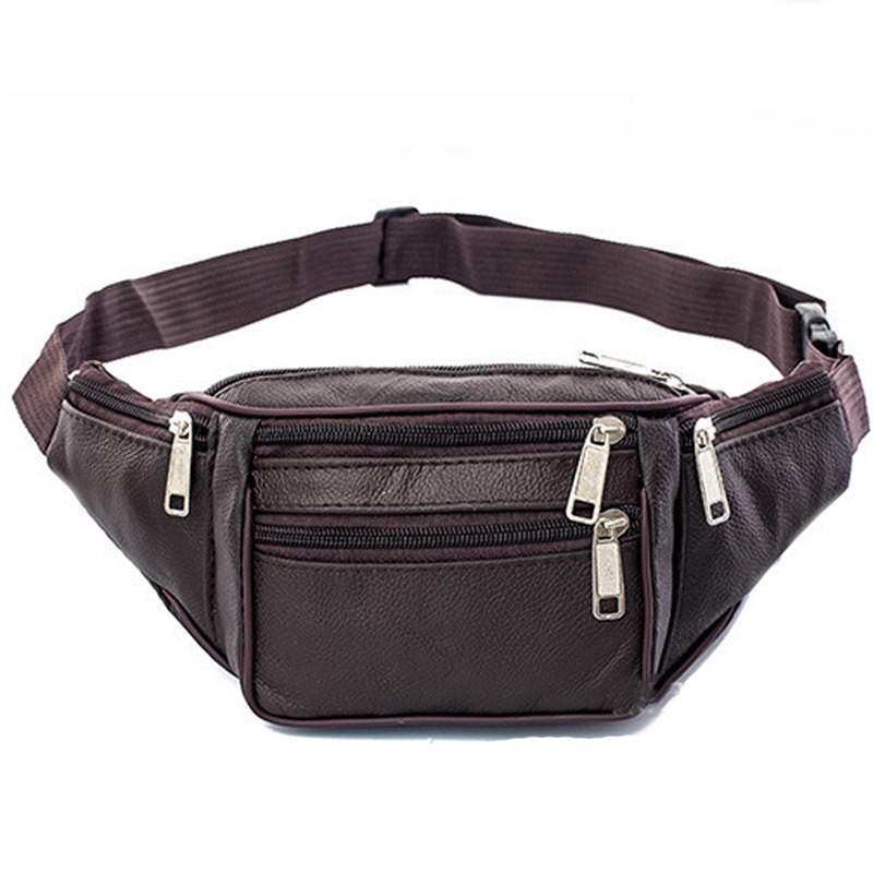Leather Men Waist Chest Bag Th - Running Gear Holder avis et prix